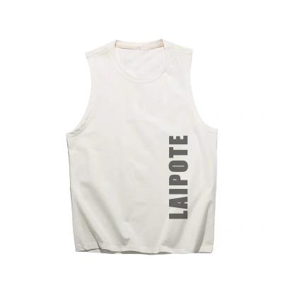 China Wholesale Custom Breathable Sports Gym Cotton Fitness Tank Tops Breathable Men for sale