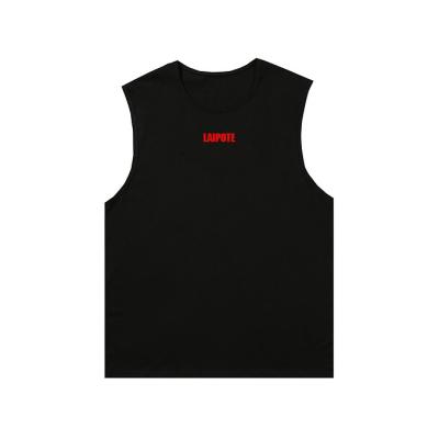 China Wholesale Breathable White Black White Fitness Vest Muscle Fashion Muscle Bodybuilding Gym Workout Custom Tank Top For Men for sale