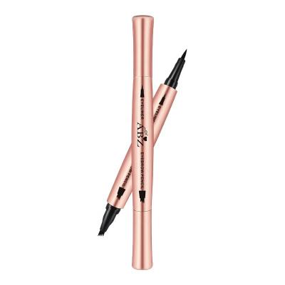 China KAIDAFA ABZ Waterproof Black Eyeliner And Brown Eyebrow 2 In 1 Long Lasting Waterproof Eyebrow For Makeup Use for sale