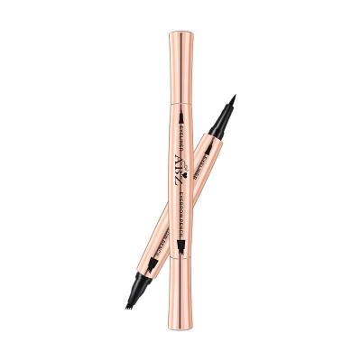 China ABZ Water Resistant Quick Dry Private Label 2 In 1 Four-fork Eyebrow Mascara For Eye Makeup for sale