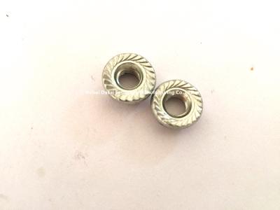 China Wind Energy M6 Hex Nut / Flange Nut Grade 4.8 Relatively Large Fastening Force for sale