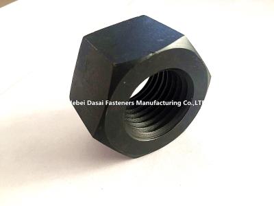 China ANSI Standard Carbon Steel Hex Nuts / Grade 8 Hex Nut M31 Size Black Color for sale