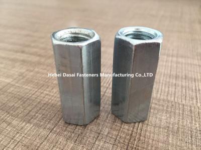 China Carbon Steel Hex Coupling Nut Grade 6.8 DIN 6334 Standard For Building for sale