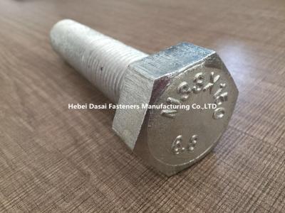 China GB / T 5783 Carbon Steel Hex Bolt Grade 6.8 No Burrs And High Precision for sale