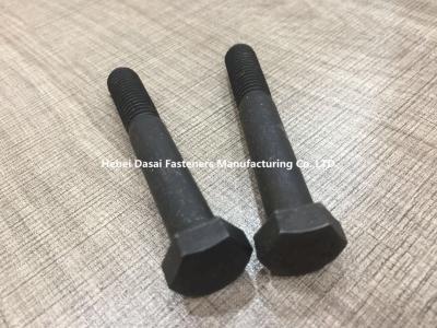 China Durable Metric Hex Bolts Black Painted With High Precision Grade 6.8 for sale