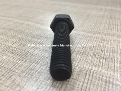 China Grade 12.9 Metric Hex Bolts DIN 933 Full Thread M18 Size Black Oxide Surface for sale