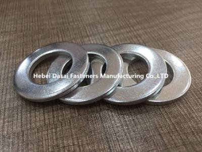 China White Zinc Plated Stainless Flat Washers / Round Flat Washers Wear Resistance for sale