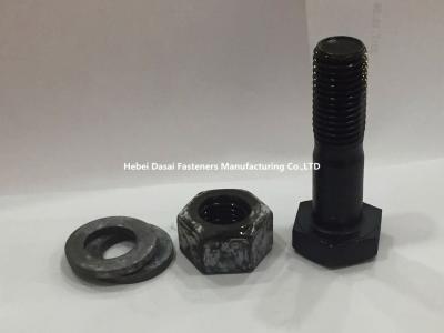 China Power Station Steel Hex Bolt Black Oxide Surface 10.9 Grade 503g Weight for sale