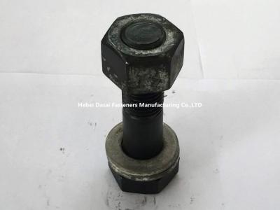 China High Tensile Bolts , Black Zinc Plated Bolts EN 14399 Standard 105mm Length for sale