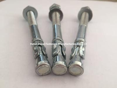 China White Galvanizing Stainless Steel Wedge Anchors , Stainless Steel Sleeve Anchor Bolts for sale