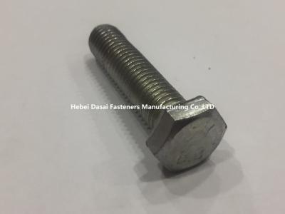 China White Heavy Hex Structural Bolts , Stainless Steel Nut Bolt 55 Mm Length for sale