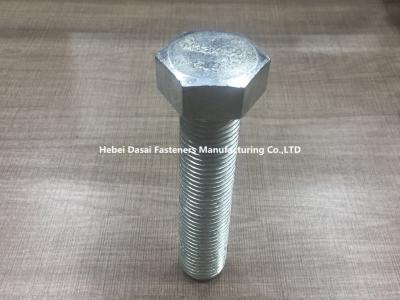 China Grade 8.8 Galvanized Hex Bolts Din 933 Stainless Steel / Carbon Steel Plain Color for sale