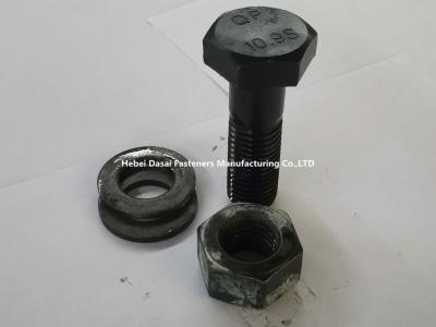 China Black Oxide Finish Steel Structure Bolt Grade 10.9 DIN Standard UNC Thread for sale