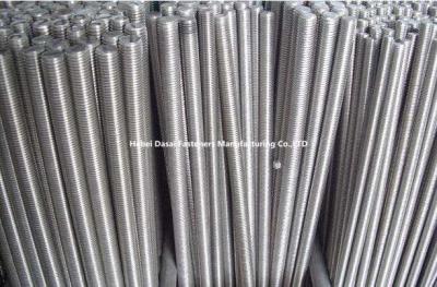 China Hot Dip Galvanizing Threaded Steel Rod / High Strength Threaded Rod 1200mm Length for sale