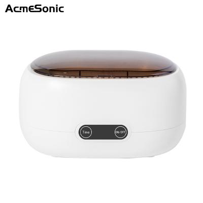 China Mini Household Ultrasonic Cleaner Ultrasonic Cleaning With Timer 600ml Power Portable Plastic Stainless Steel Tank for sale