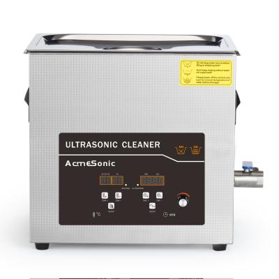 China Industry Dual Frequency Switchable Adjustable Use 10L Machinery Repair Shops Power Free 28KHz /40KHz Ultrasonic Cleaner for sale