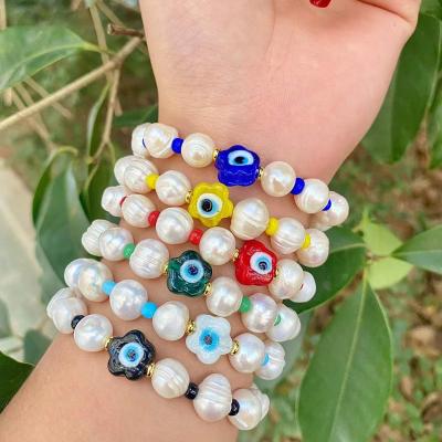 China TRENDY High Quality Freshwater Variety Multicolor Eye Fashion Pearl Jewelry Popular Women for sale