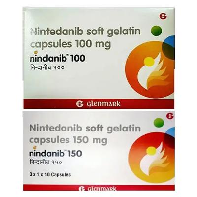 China 150mg Nintedanib Nindanib 30 Capsules Drugs For Small Cell Lung Cancer for sale