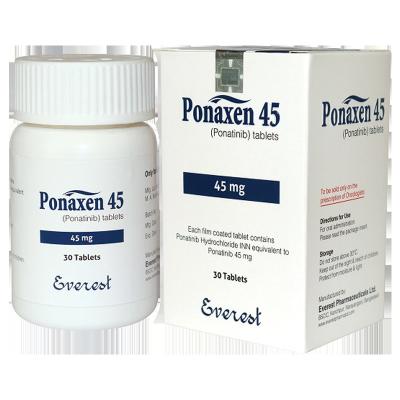 China 45 mg Ponatinib 30 cápsulas Leucemia Mieloide Tratamento do Câncer à venda