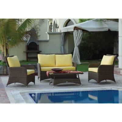 China Outdoor Rattan Sofa Set Garden Rattan Sofa Wicker Rattan Furniture Outdoor Rattan Sofa Set for sale