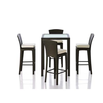 China Rattan Bar Stool Modern Rattan All Weather High Table Bar Home Modern Living Room Bar Furniture For Sale for sale