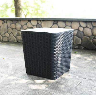 China Furniture Modern Plastic Outdoor Wooden Design Waterproof Storage Box For Sun Sofa Outdoor Furniture for sale