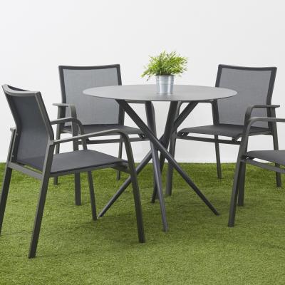 China Textilence Modern Designed Metal Table And Chairs Sets Outdoor Patio Furniture Sets for sale