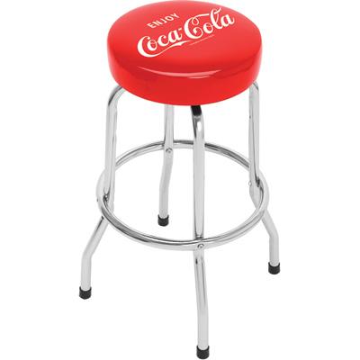 China Modern Bar Stool Upholstered Swivel Garage / Shop Seat With Chrome Plated Legs Commercial Leather Bar Stool for sale