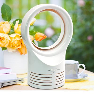 China Multifunctional Portable Bladeless Rechargeable Cooler Bladeless Small Table Fan Air Cooler Quiet Fan Desktop Fan with USB Charging for sale