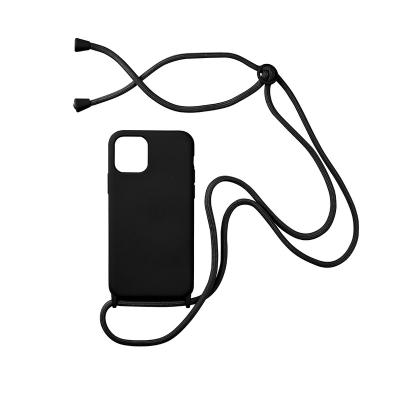 China Shockproof Lanyard Phone Case For iPhone 13 Pro Cross Body Neck Xr Silicone Phone Case Apple 12 Max Hanging Cover Female Device for sale