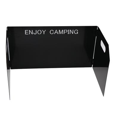 China Portable OEM Customized Windshield Foldable Screen Outdoor Camping Cooking Gas Stove for sale