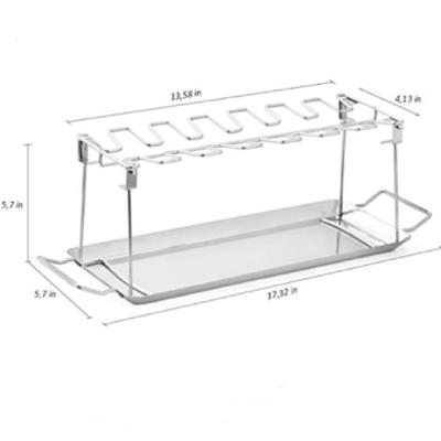 China Easily Cleaned Camping Stainless Steel Outdoor Folding Portable Grilled Chicken Rack Is Customizable for sale