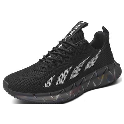 China Sports Active New Style Fashion Lace Up Type Comfortable Running Walking Men Casual Sports Shoes with knit upper for sale