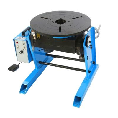 China Popular Rotation Stability Positioner 300kg 0-100 Turntable Welding Timing Positioning For Rotary Pipe Workpiece Welding Machine With 200mm Chuck for sale