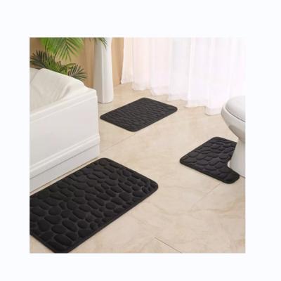 China Durable Bathroom Covers Set - Soft Non Slip Memory Foam Large Bathroom Cover Mats for sale