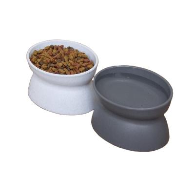 China Non-automatic Raised Cat Food Bowl Collection _Stress Free Pet Feeder And Water for sale