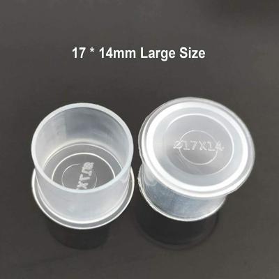 China Permanent Tattoo Machine Disposable Makeup Tattoo Ink Cup-1000pcs Plastic Small Disposable Tattoo Ink Cups For Permanent Tattoo Makeup Container Cap for sale