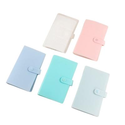 China Photo Storage Yicheng Home Button 240 Card Holder Business Student Album Candy Color A4 Information Brochure for sale