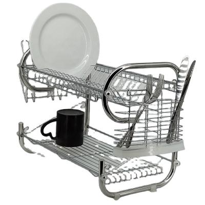 China Sustainable Dish Drainer Rack High Quality Stainless Steel For Kitchenware Storage for sale