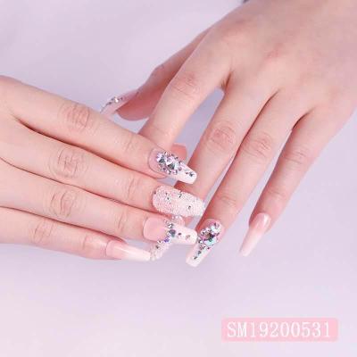 China Soft Wear Ins Gradient Gel Press On Nails Tips For Women for sale