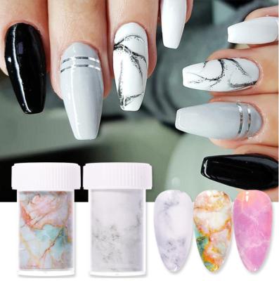 China Hot Sale Marble Starry Finger Nail Art Sky Stickers Designers Nail Art Stickers for sale