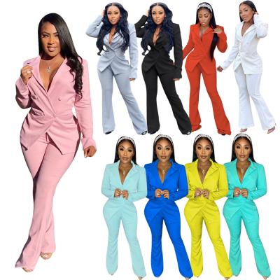 China Breathable Coats Jackets Fall Dress Pants Women Winter Set Jacket And Sweatpants Two Piece Suit for sale