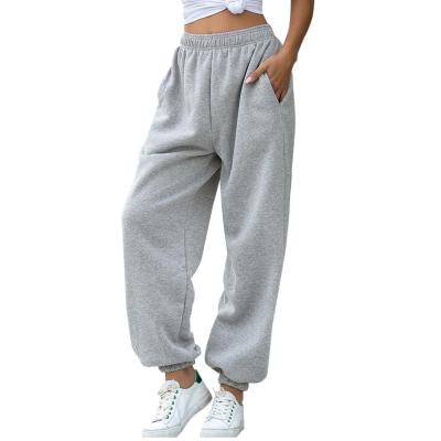 China 2021 high quality QUICK DRY women's fall clothing breathable lounge wear women sports pants loose sport tracksuit for sale