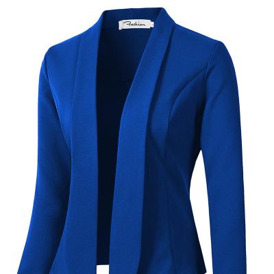 China high quality Anti-wrinkle fall 2021 women's clothing long sleeve solid color suits blazers ladies women formal for sale