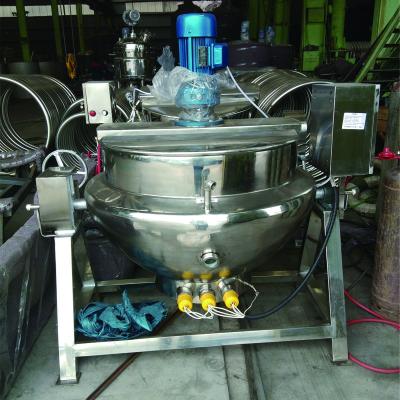 China Beverage Factory Steam Jacketed Kettle Tilting Jacketed Kettle for sale