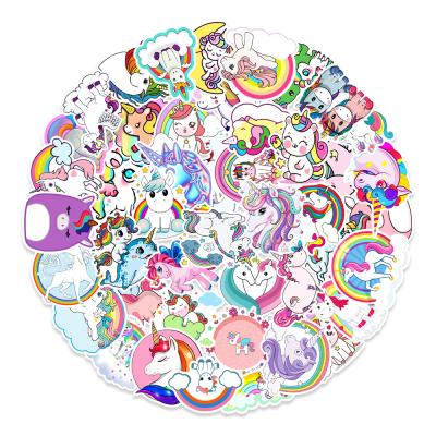 China HOYO Unicorn Stickers Cartoon Sticker, 50 Pcs Pack, Laptop Stickers, Cute Vinyl Stickers for Water Bottles, HydroFlask, Car, Skateboard, Bike for sale