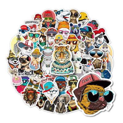 China Cartoon HOYO Sticker 50 Pcs/Pack Super Cool Pet Stickers, Shape Animal Stickers For Water Bottle Dog Cat Tiger for sale