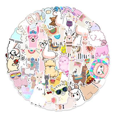 China Cute Funny Internet Pop Stickers (50 PCS) Cartoon Sticker HOYO Alpaca Animal Stickers for Teens, Girls, Adults, Kids - Stickers for Waterbottles for sale