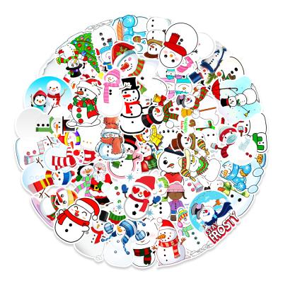 China Decorative Sticker HOYO 50 Pcs/Pack Christmas Snowman Stickers, Christmas Stickers Holiday Stickers Merry Christmas Stickers For Kids, Teens for sale