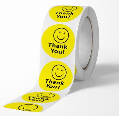 China Decorative Sticker HOYO 500 Pcs/Roll Thank You Small Business Stickers, 1 inch wide (2.54cm) for sale